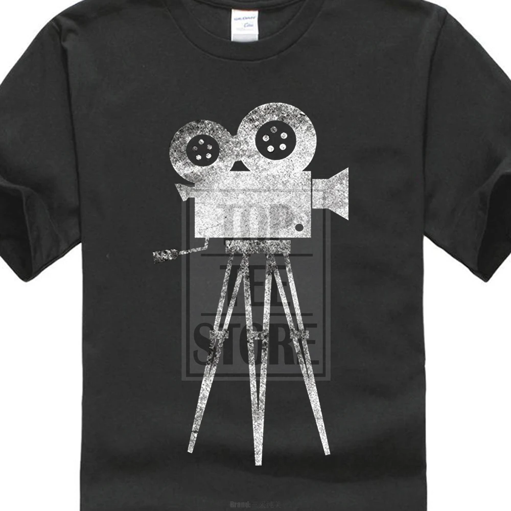 

Quality Print New Summer Style Cotton Camera Cameraman Filmmaker Movie Director T Shirt Tee