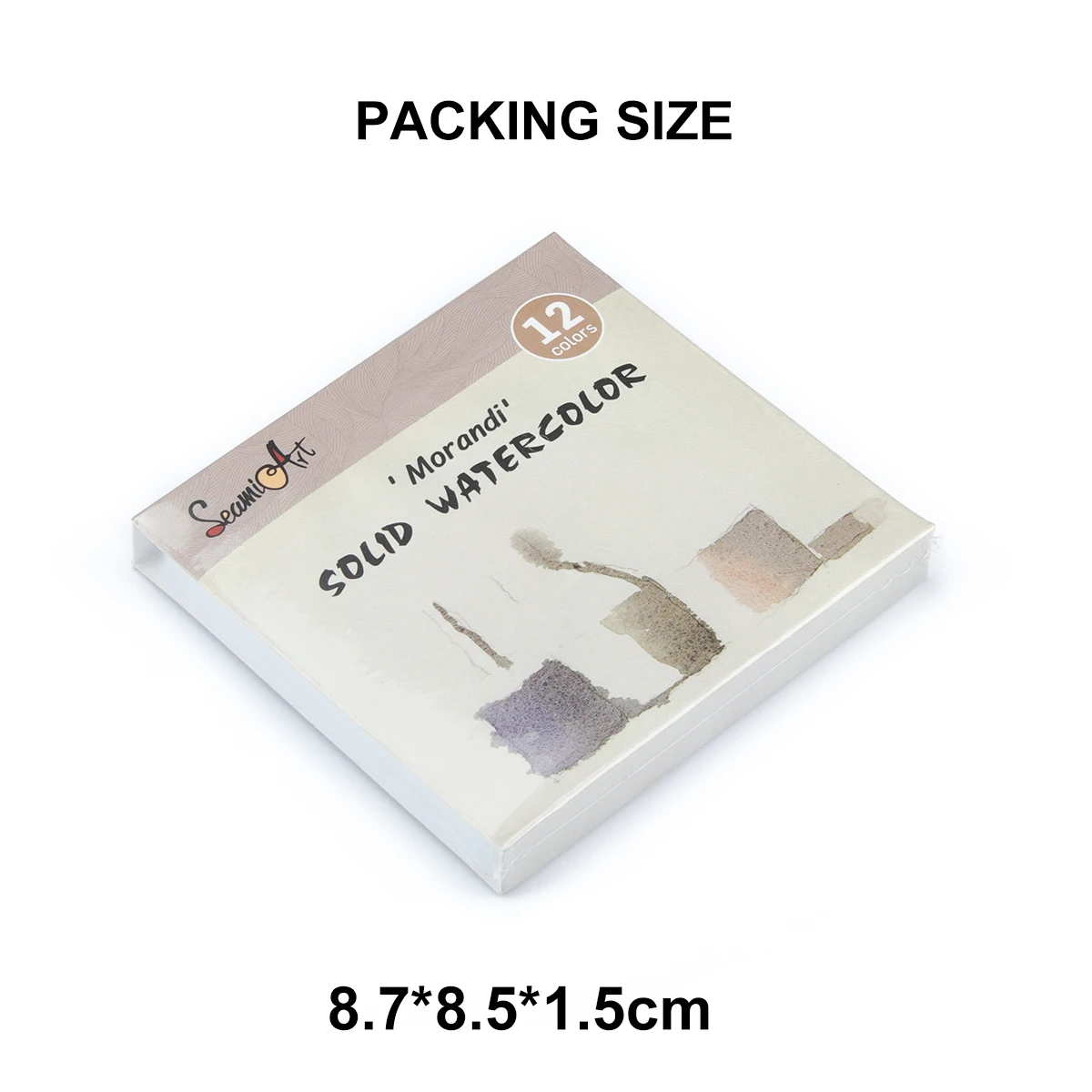 12Color Tin Box Solid Watercolor Morandi Color Water Color Paint for Cartoon & Portraits Painting Drawing Art Supplies