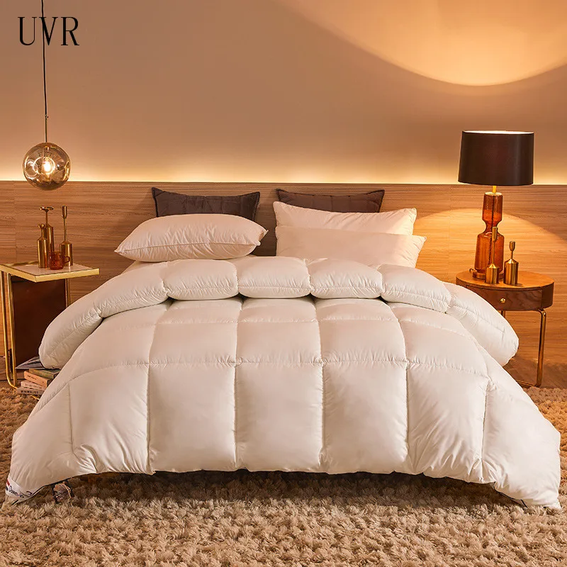 UVR Bedroom Bedding 95% White Goose/Eiderdown Duvet/Quilt/Comfortable Winter Luxury Blanket Quilt Cover King Double Bed | Дом и сад