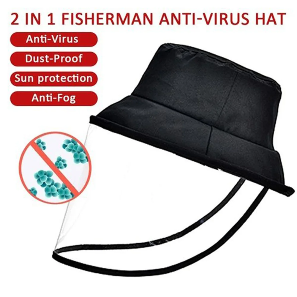 Multi-function Protective Cap Coronary Virus Protective Hat Protective Cap Anti-Saliva Splash Anti-Spitting Mask Face Cover Cap