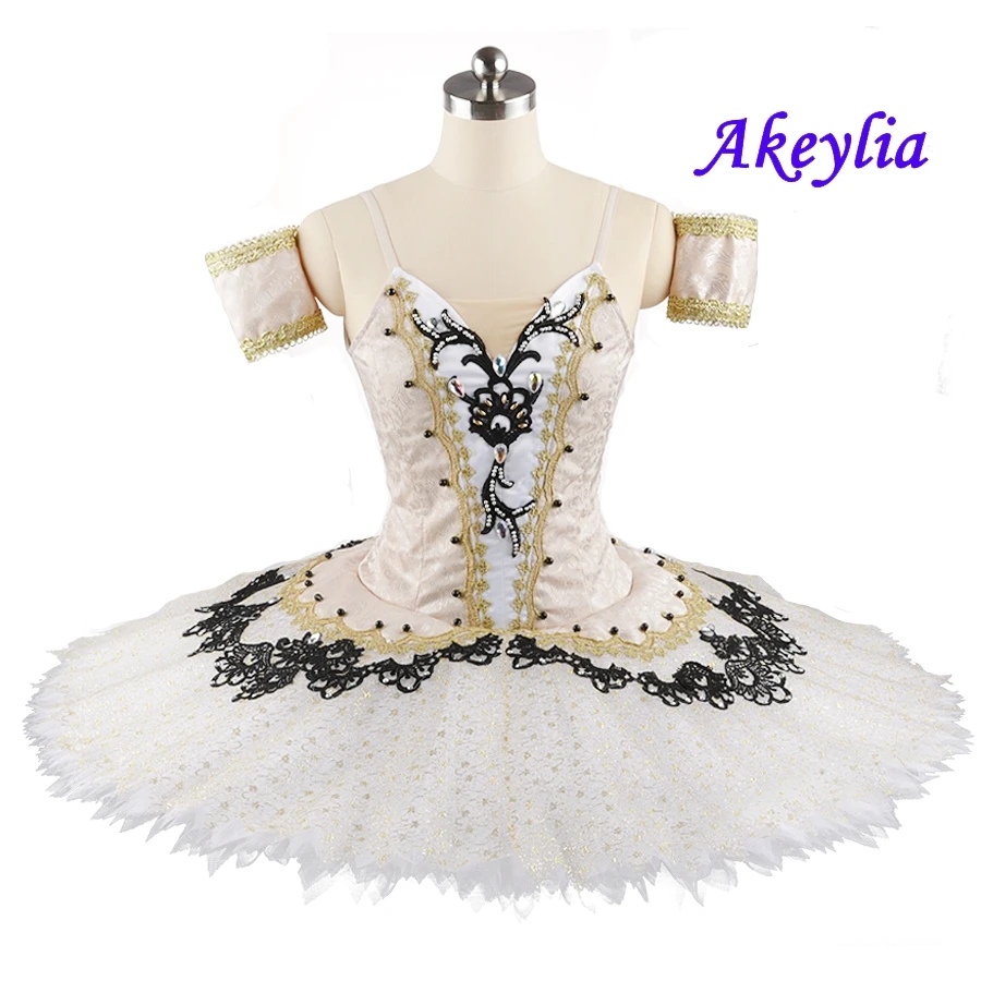 Champagne Ballet Tutu professional Adult Performance Ballet Sylvia Costumes beige Child Pancake Tutus Skirt Nutcracker camel