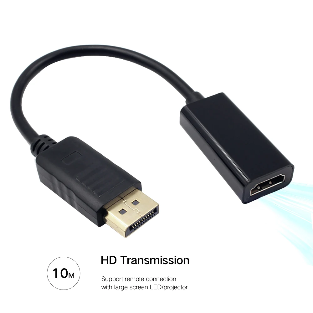 Full HD 1080P DP к HDMI порт дисплея мини кабель штекер гнезду адаптер для HDTV проектора HP