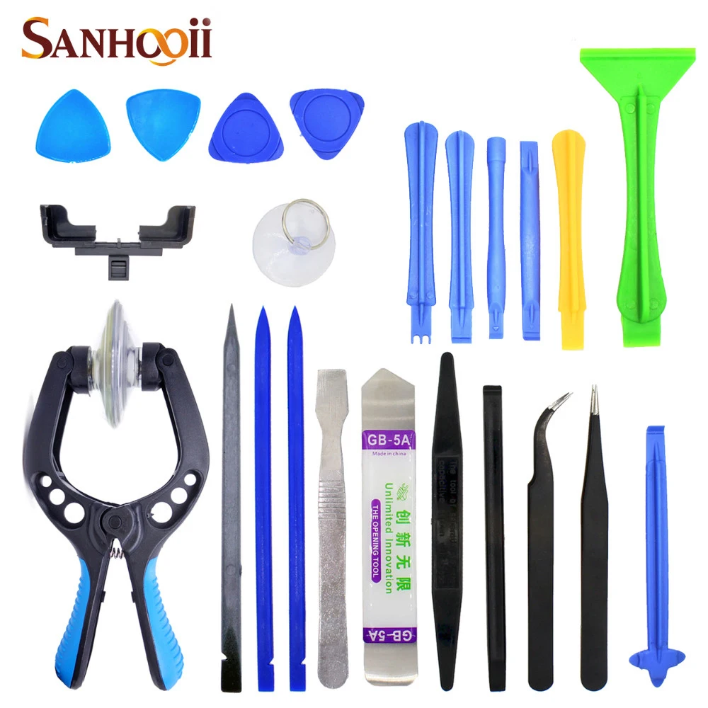 

23in1 Mobile Phone Screen Opening Repair Tools Tweezer Spudger Pry Teardown Tool set Kit For iPhone iPad HuaWei Tablet Smarphone