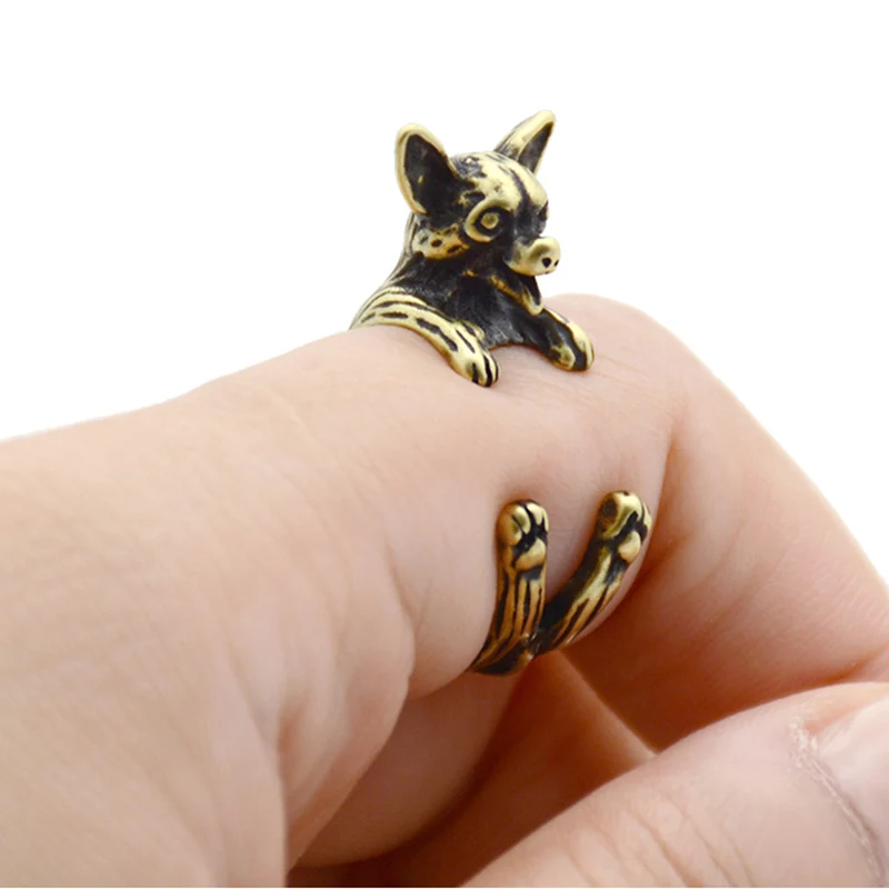 米軍 実物 SWEETHEART JEWELRY 魚雷イヤリング Retro 3D Beagle&German Shepherd&Schnauzer Dog Ring Women