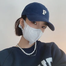 Foux Baseball Caps Women Men Four Seasons Letter P Embroidery Snapback Adjustable Multicolor Korea Japanese Style New Fashion