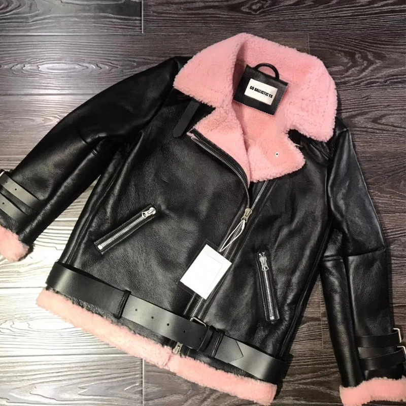 Женская замшевая кожаная куртка из овчины овчины|jacket shearling|sheepskin shearlingjackets ladies |