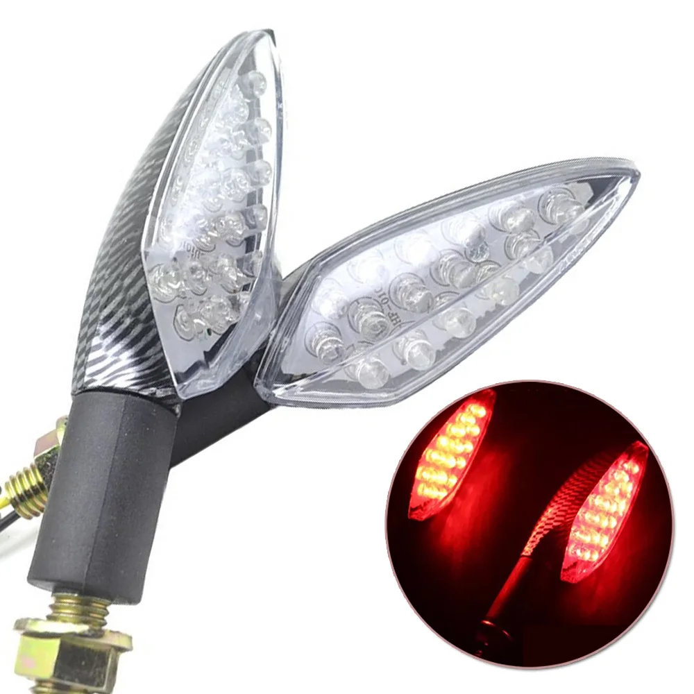 2 предмета в комплекте светодиодный мигалка Универсальный мотоцикл указатель поворота наконечник светильник 12V свяжитесь с нами