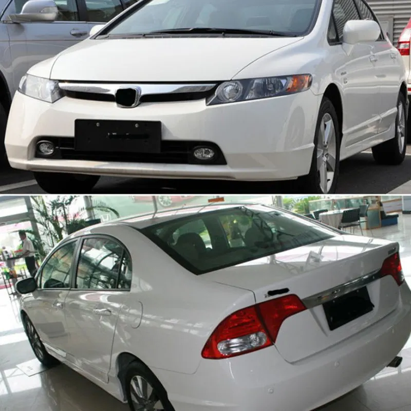 6 шт. для Honda Civic 2006-11 зеркальный эффект оконная стойка столбы крышка отделка автомобиля ПК зеркальный патч