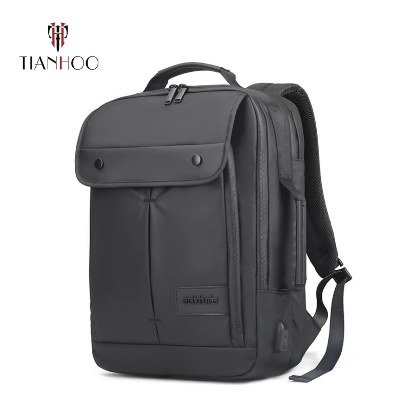 

TIANHOO High Quality Lingge Business Backpack Leisure Computer Bag Wearable Multifunctional Men Bags