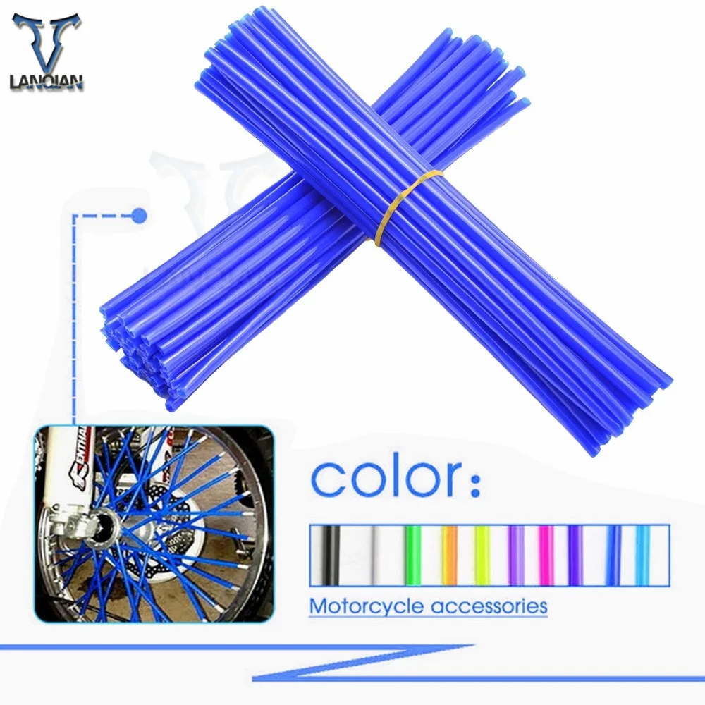 

For KTM SX MX SXF EXC EXCF XCF XCFW XCF XCW Motorcycle Dirt Decoration Motocross Wheel Spoke Wraps Rims Skins Protector cover