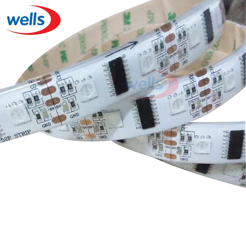 Wholesale 5M 32/48/52/60 LEDs/m Pixels LPD8806 IC Dream Color SMD 5050 LED Strip non-Waterproof Individual Addressable DC5V