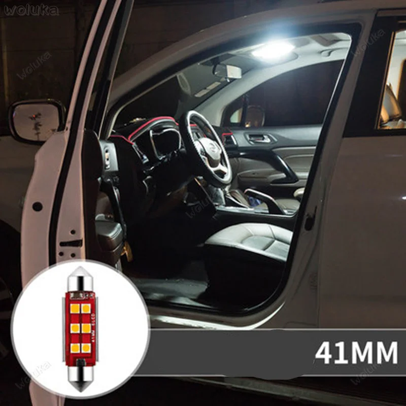 Автомобильная светодиодная лампа для чтения салона автомобиля, Модифицированная крыша, лампа освещение салона с двойным наконечником, свет багажника CD50 Q04 - Испускаемый цвет: G