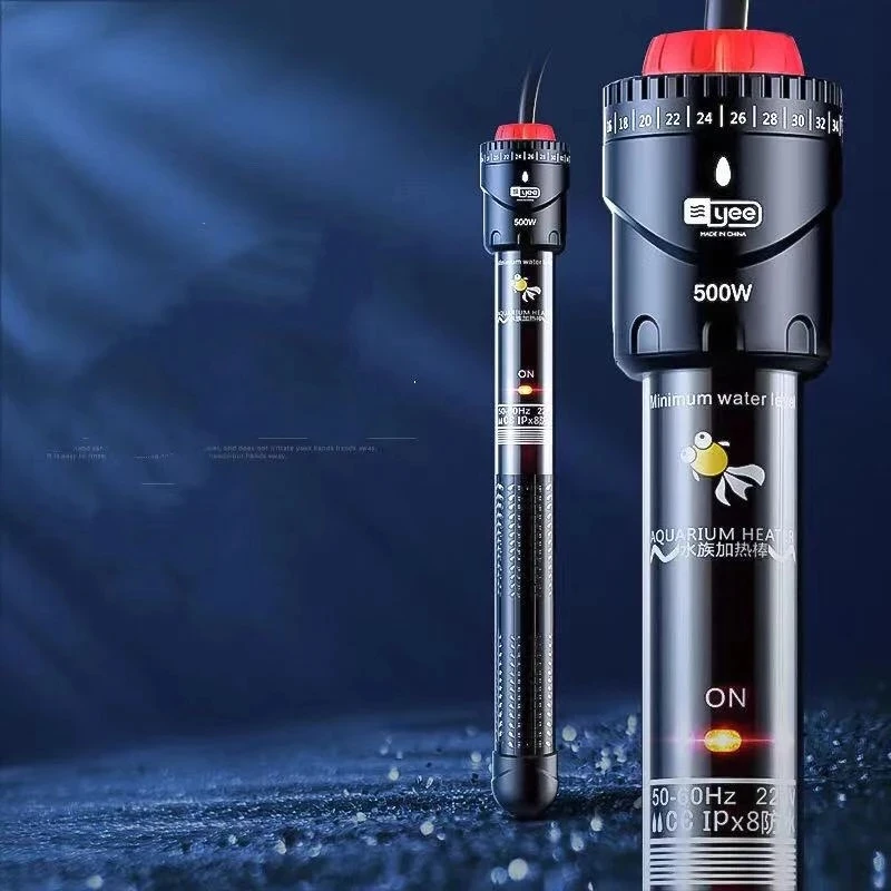 

Aquarium diving heater fish tank heating rod digital adjustable water heating rod automatic temperature control 50-500W 220-240V