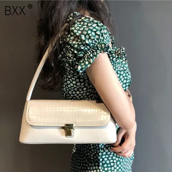 

[BXX] Women's Single Shoulder Bag All-match Vintage Package 2020 Luxury Brand Designer Handbag Temperament Bag HI490