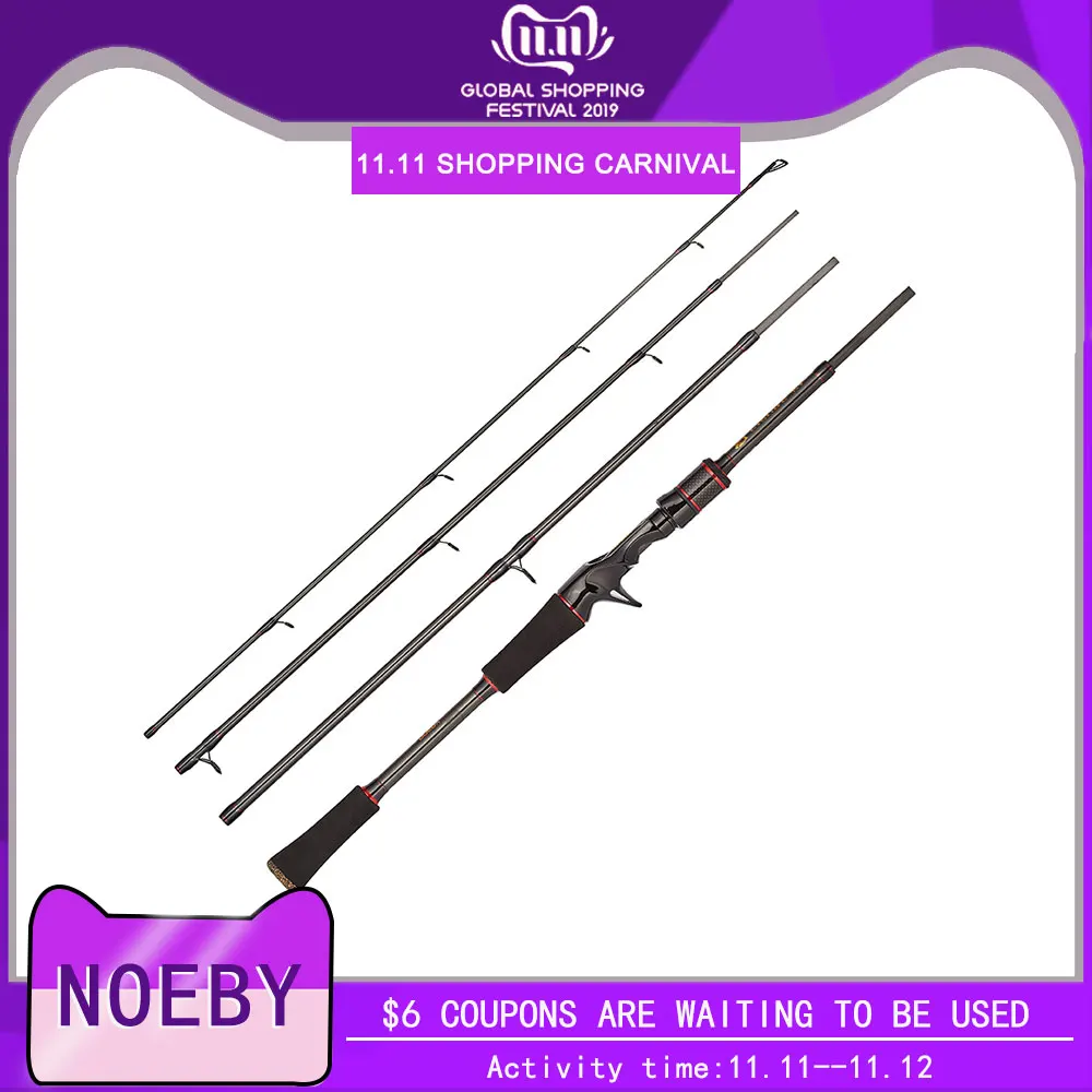 Noeby Leisure K4 Удочка углеродный материал 4 шт. 1 98 м 2 13 7-28 г вес приманки | Спорт и