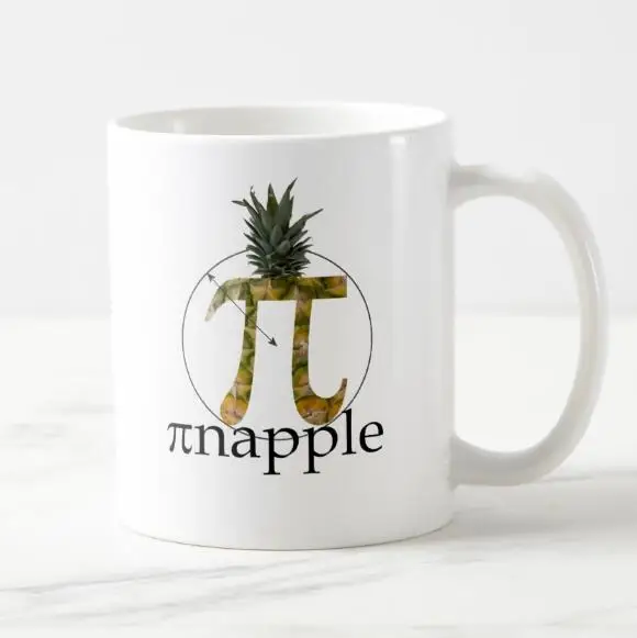 Geek Pinapple Coffee Mug Funny Math Nerdy Pineapple Tea Cups Mugs Novelty Cool Humor Gifts Nerd Ceramic Fruit Design 11oz | Дом и сад