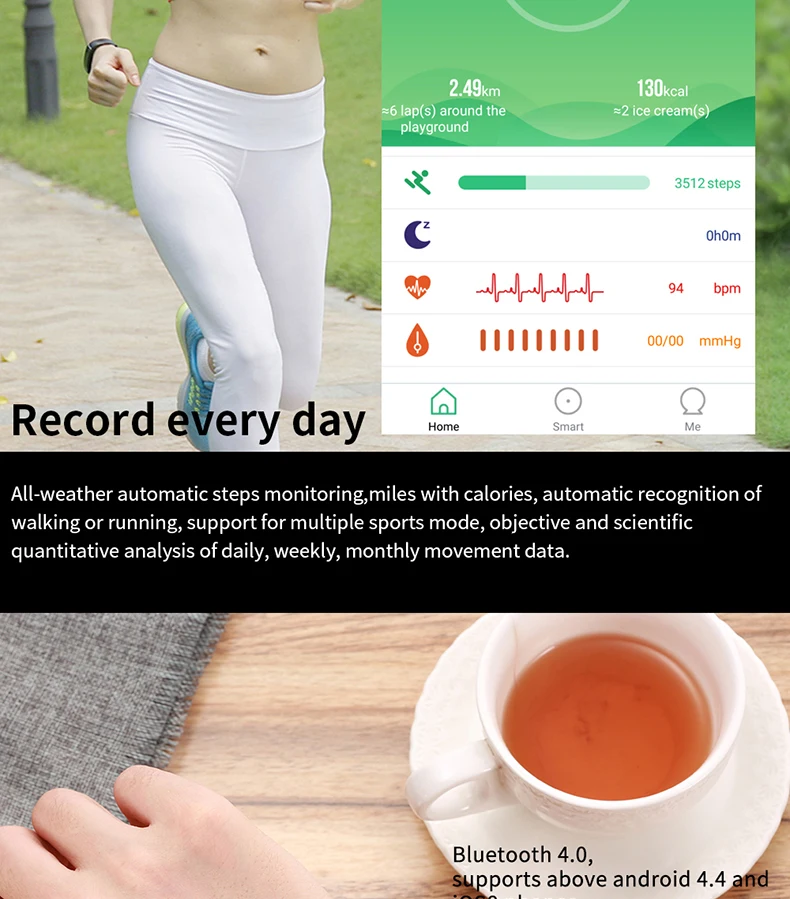 IP68 Waterproof Smart Fitness Bracelet GPS Tracker Pedometer Smart Watch Women Android reloj mujer relogio feminino clocks saati