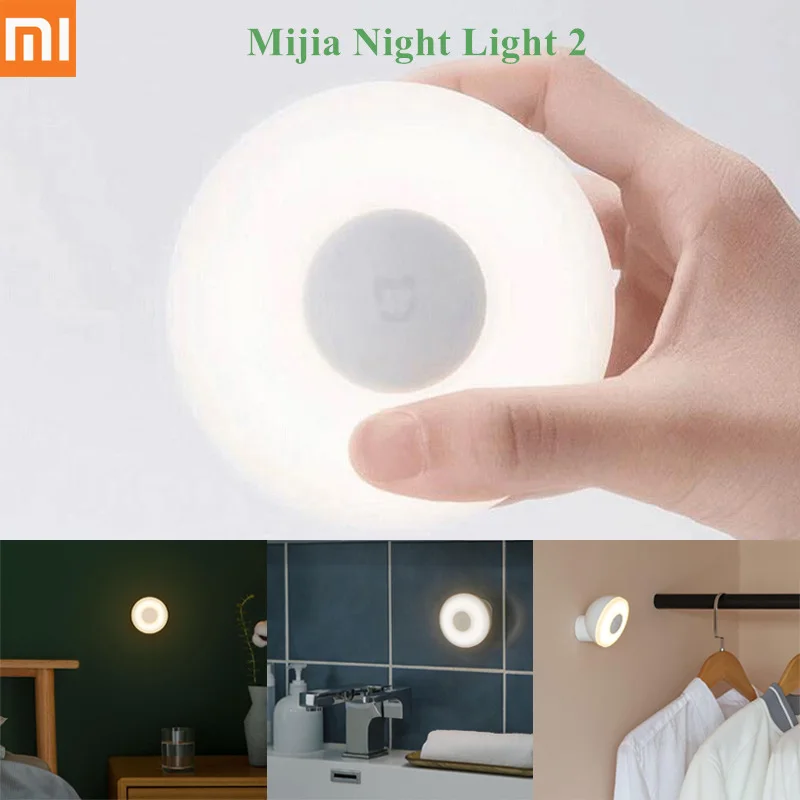 

Xiaomi Mijia Led Induction Night Light 2 360 Rotating Adjustable Brightness Infrared Smart Motion Sensor With Magnetic Base 2019