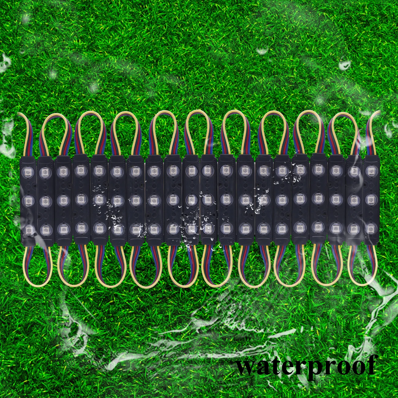 Супер яркий SMD 5050 Светодиодный модуль светильник 3 светодиодный s DC12V водонепроницаемый магазин оконный светильник s светодиодный рекламный модуль Светильник лампы RGB лампа
