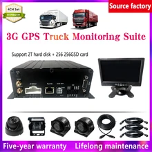 HYFMDVR 3g gps AHD 720P промышленный 4 канала Грузовик Мобильный dvr комплекты