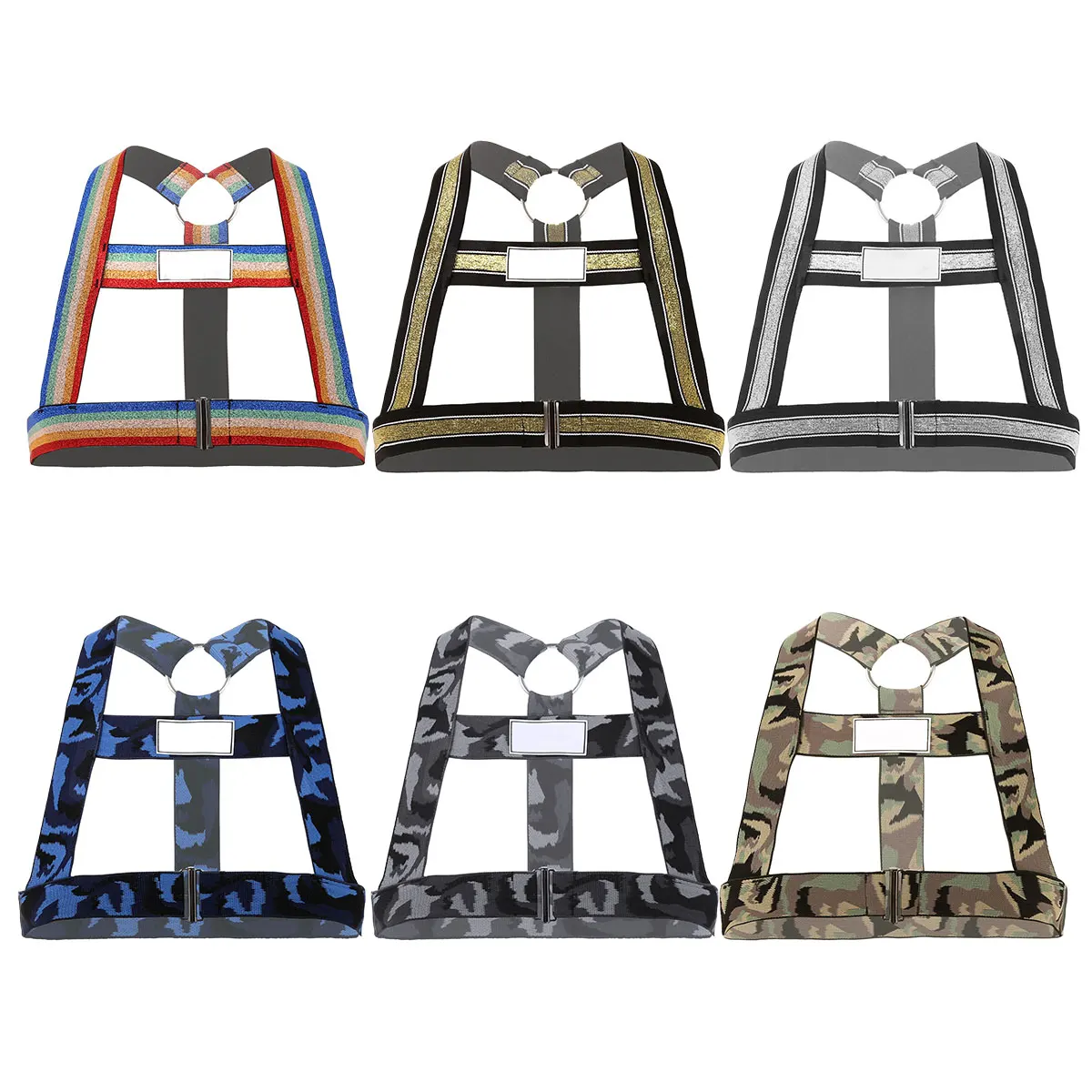 YiZYiF Sexy Fashion Harness Men Elastic Shoulder Body Chest Belt Muscles Protector Straps Mens Cosplay Party Club Wear Costume -Zentai shop online