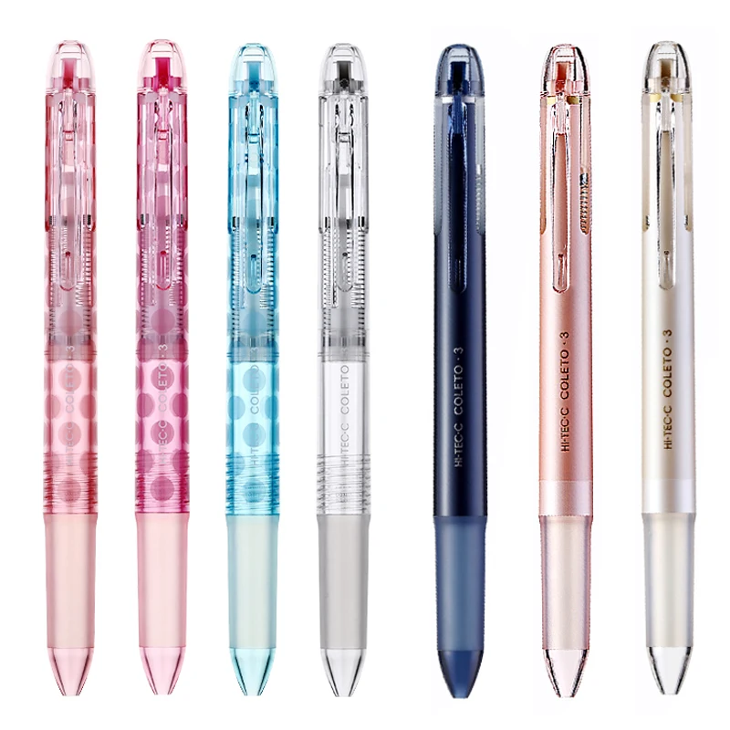 Pilot Hi-Tec-C Coleto Pen Body Component Pink Dot Metallic Cute Stationary 1pcs Limited Pilot (Refills Not Include) multifunction pen,ink ballpoint pen