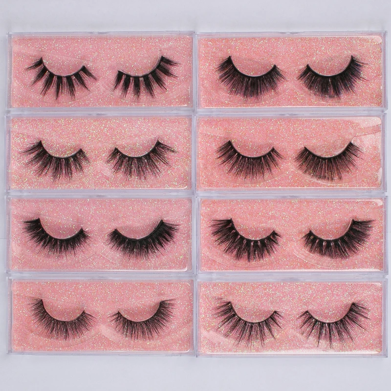 

Wholesale 100 Pairs False Eyelash 3D Mink Lash 100% Cruelty Free Lashes Cilios Dramatic Reusable Soft Eyelashes Fake Lash Makeup
