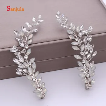 

2019 New Hand-made Crystals Bridal Head Accessories Two Headpeices For Bride Wedding Marriage Headband T157