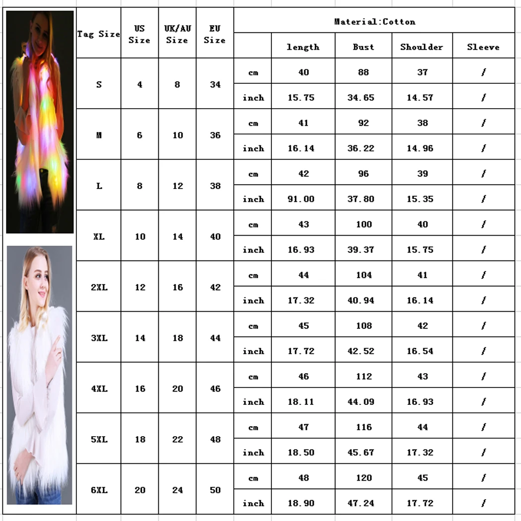 Светодиодный свет с капюшоном из искусственного меха на зиму для женщин; Большие размеры светодиодный с кроличьим мехом; меховая жилетка, куртка на Рождество, пальто без рукавов, верхняя одежда