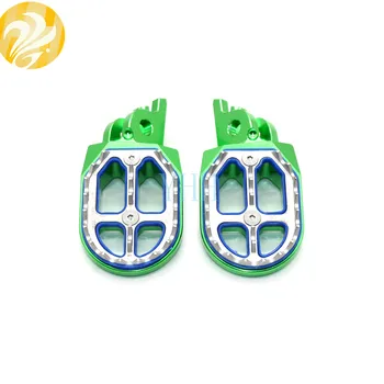 

Motor MX Wide Aluminum Foot Pegs For Kawasaki KLX450R KXF250 KX250F KXF450 KX450F KLX 450R KXF 250 KX 250F KXF 450 KX 450F