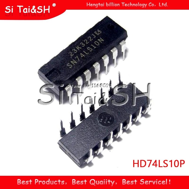 10PCS HD74LS10P DIP14 HD74LS10 DIP SN74LS10N 74LS10 New and Original IC