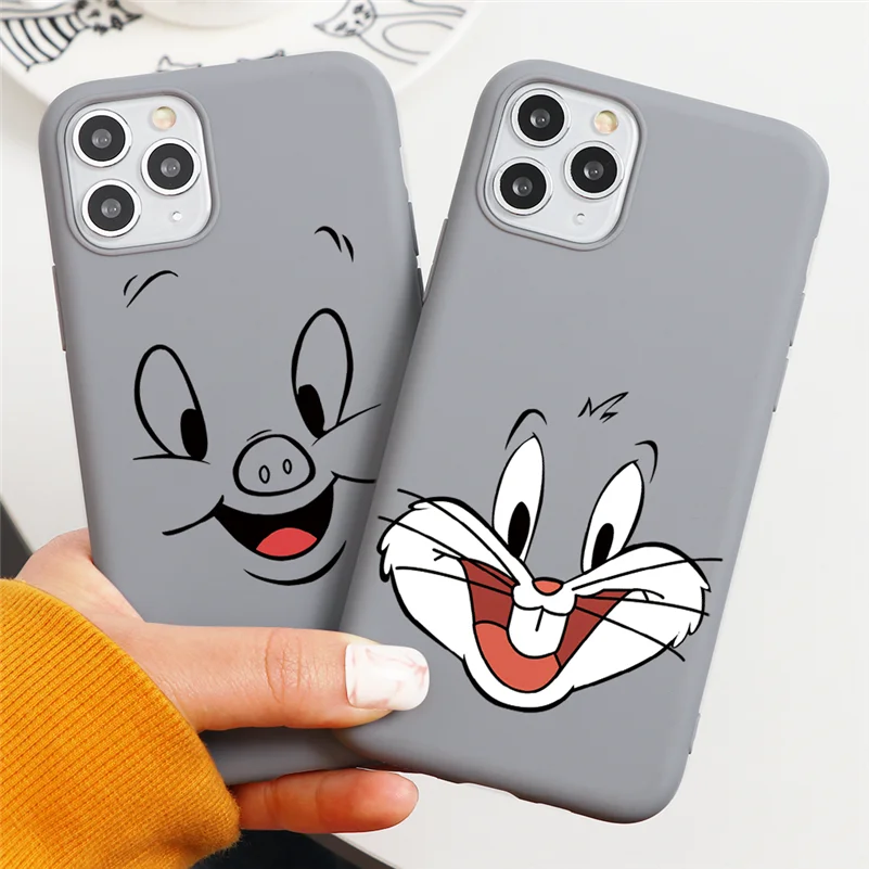 Смешные Cute мультфильм телефон чехол для iPhone XR X XS 11 Pro Max Flower Letter Funda 5 5S SE 6 6S 7 8 Plus