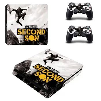 

inFAMOUS Second Son Style Skin Sticker for PS4 Slim Console & Controllers Decal Vinyl Skins Cover Game Accessories YSP4S-3486
