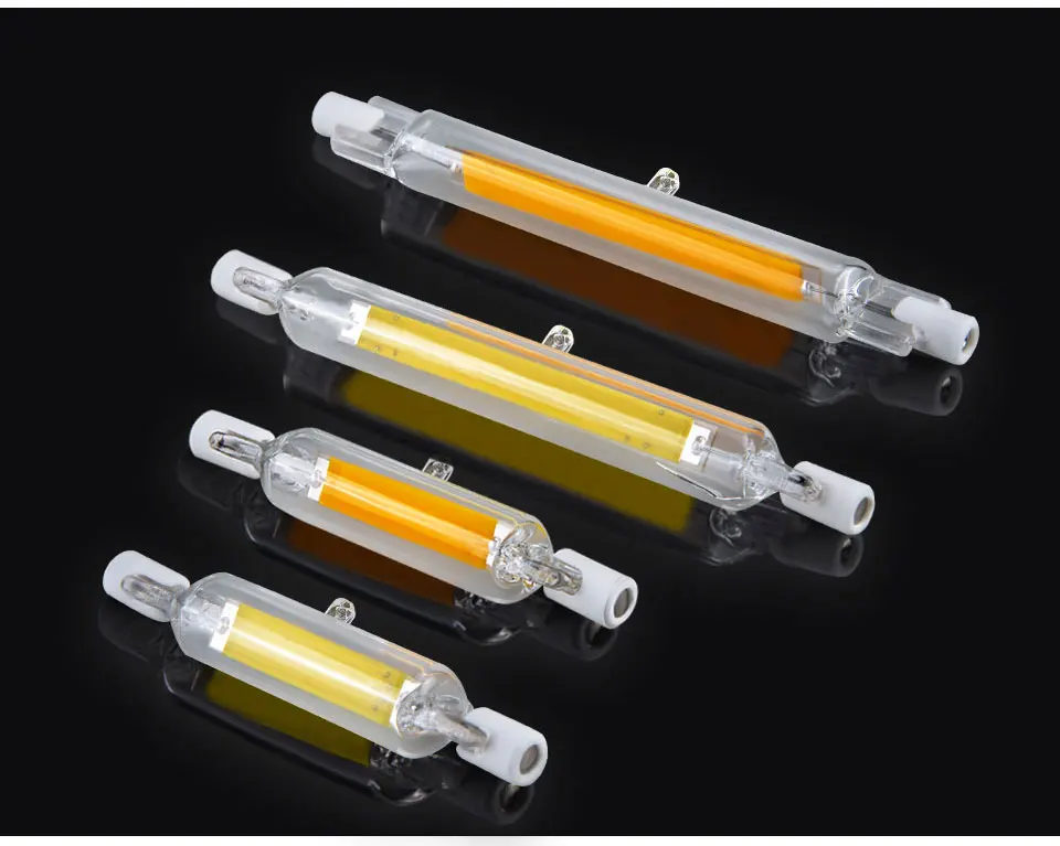 R7S COB LED Lamp Bulb Glass Tube for Replace Halogen Light Spot Light 78mm 118mm AC 220V 230V 5W 9W 13W Energy Saving (8)