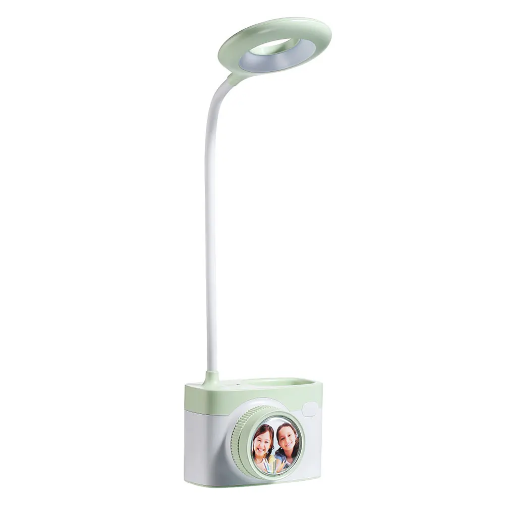 

Led USB Powered Table Lamp Eye Caring Decorative Desktop Practical Reading Light Touch Sensor Camera Shape Multifunctional