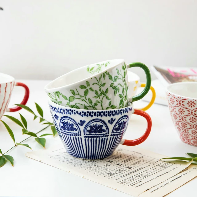 Nordic Ceramic Mugs Aesthetic Home Fashion Creativity Mug Coffee Cups Cute  Breakfast High Quality Tazas Originales Mug Cute Cup - AliExpress