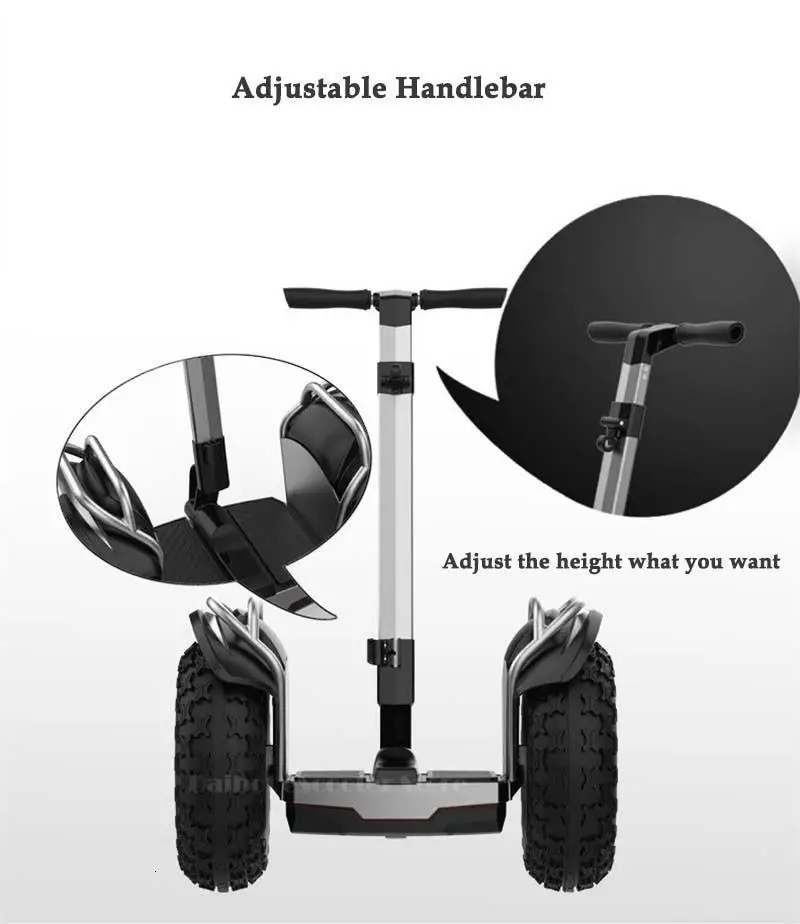 Daibot Powerful Electric Scooter 19 Inch Two Wheesl Self Balancing Scooters Off Road Hoverboard Skateboard For Adults (46)