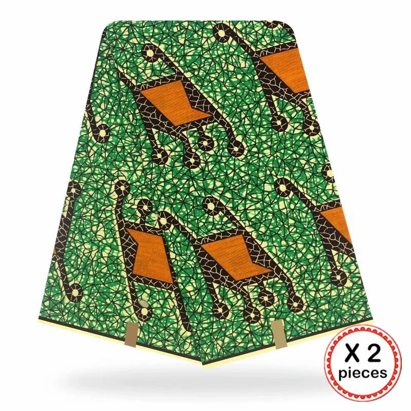 Анкара африканская ткань 12 ярдов Хлопок нигерийский стиль швейная африканская вощеная ткань принтом Гана для свадебного платья 11040