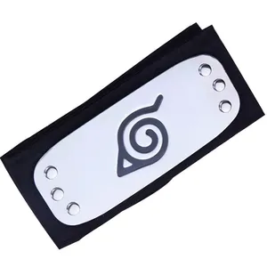 Аниме Реквизит ниндзя деревянный лист логотип звучащий лоб с платком Ниндзя Косплей Аниме Косплей