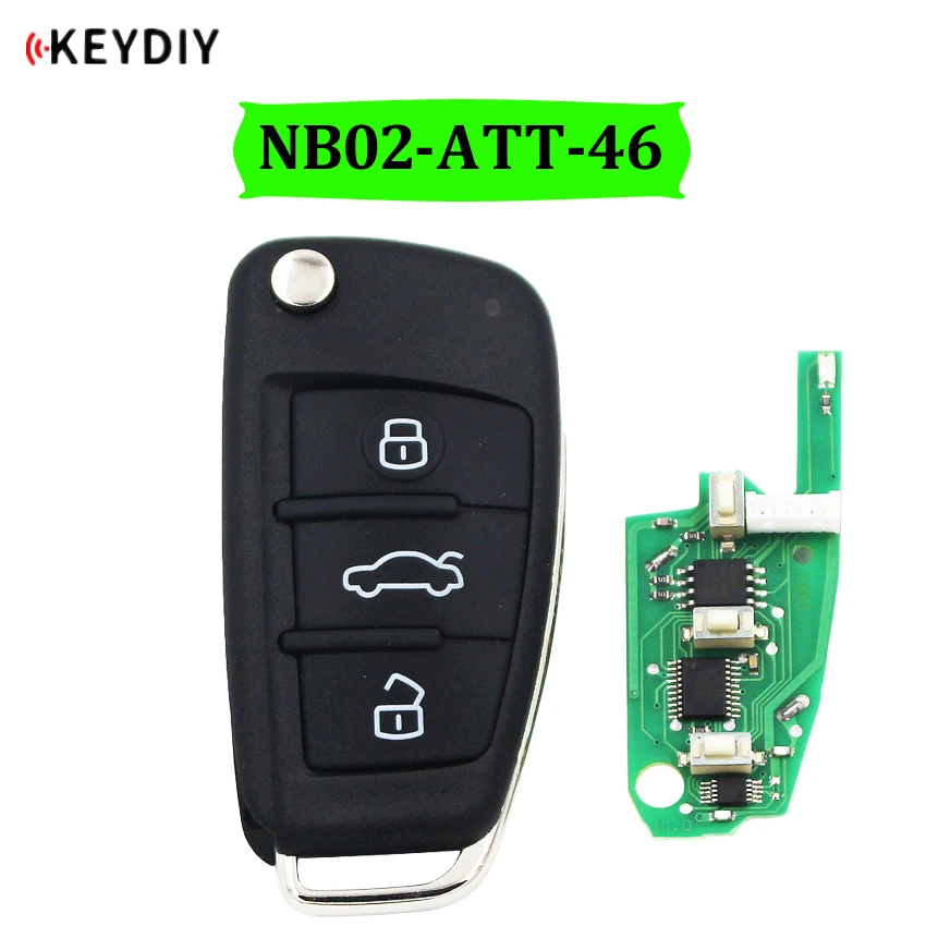 Универсальный дистанционный ключ NB-Series для KD900 URG200 KD-X2 3 кнопки NB02 NB02-ATT-46