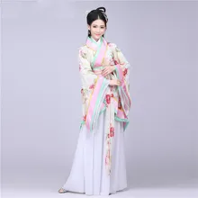 Бренд Salesummer Древний китайский костюм женская одежда халаты Традиционные Красивые Hanfu танцевальные костюмы Sobretudo Feminino платье