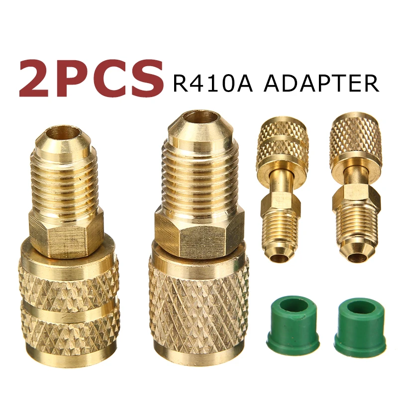 

2pcs Brass Safety Valve Hose Quick Coupler High Quality Brass Adapter Female to Male Air Conditioners Pump Tool