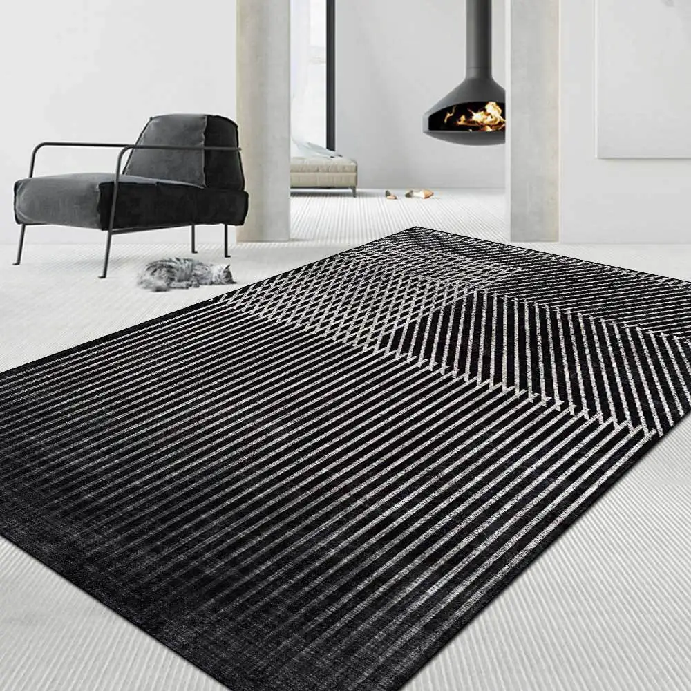 Alfombras de área minimalistas nórdicas modernas, alfombra abstracta a ...