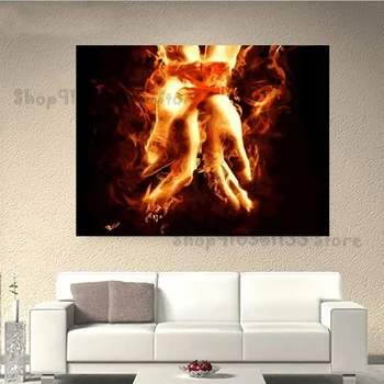 

DIY Diamand painting Abstract flame couple hands paintings by numbers Full Square round diamond painting mosaic kit GG3817