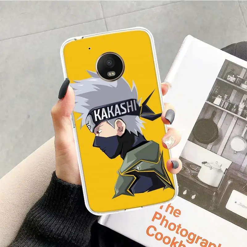 Naruto Kakashi Case For Motorola Moto G7 G6 G5S G5 E4 Plus G4 E5 Play X4 Power TPU Patterned Customized Phone Cover