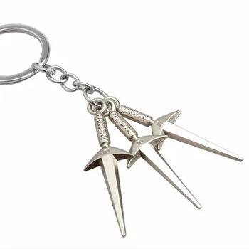 

CWFDY 12pcs/lot Wholesale NARUTO Keychain Anime Key Chain Akatsuki Key Ring Holder Uzumaki Naruto Konoha Logo Pendant Chaveiro