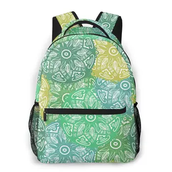 

Women Backpack Kids School Bag for Teenage Girls Yellow Green Abstract Female Laptop Notebook Bagpack Travel Back Pack 2020