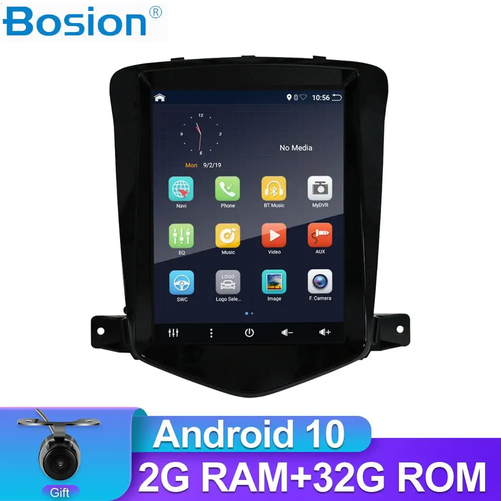 Bosion Android 10 вертикальный экран Тесла Автомобильный gps мультимедийный радиоплеер
