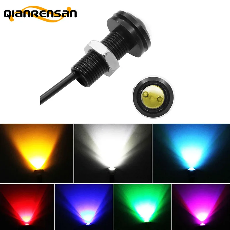 

1pcs 18MM Car Led Eagle Eye DRL Daytime Running Lights LED 12V Waterproof Fog Light Reversing Parking Signal Automobiles Lamps
