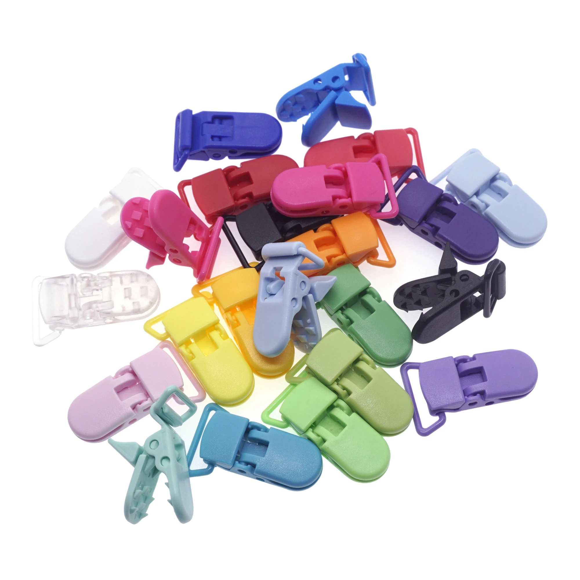 

150 шт., D-образные Экологичные пластиковые зажимы для соски-пустышки